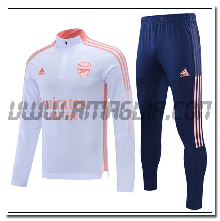 Tuta Allenamento Arsenal Rosa/Bianco 2021 2022