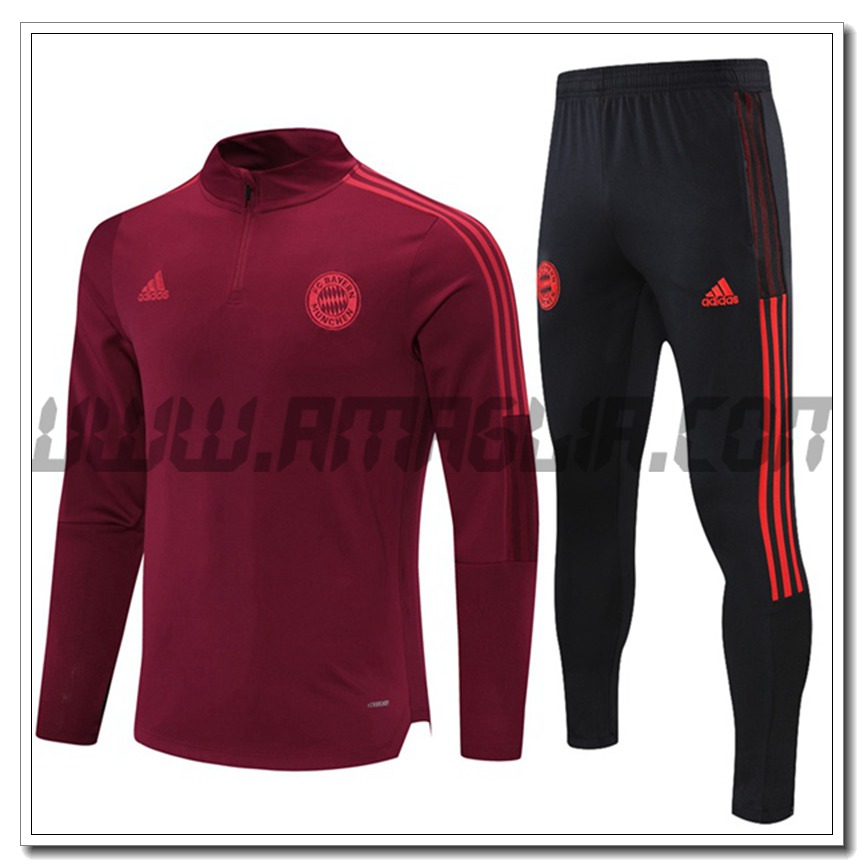 Tuta Allenamento Bayern Monaco Rosso 2021 2022 -1