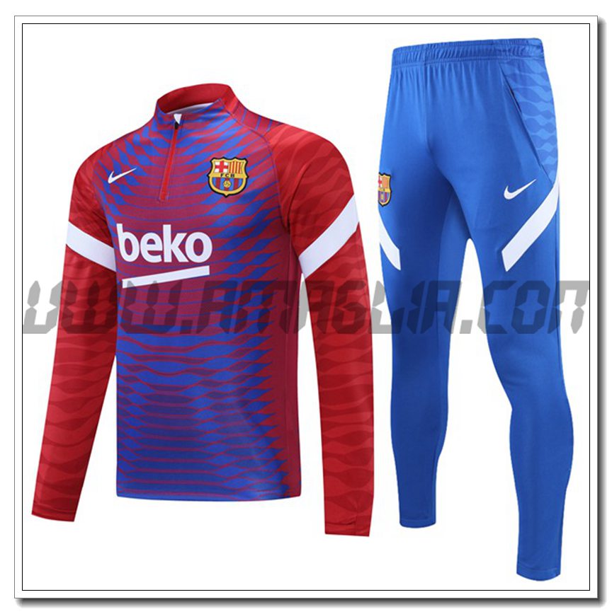 Tuta Allenamento Bayern Monaco Rosso/Nero 2021 2022 -1