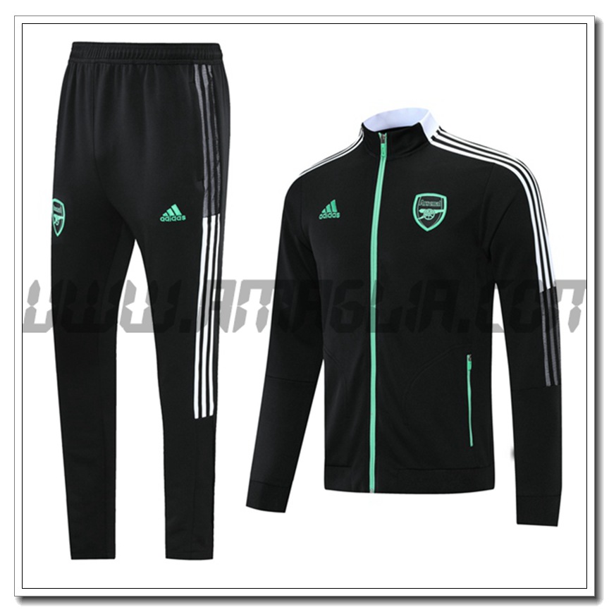 Tuta Giacca Allenamento Arsenal Nero 2021 2022