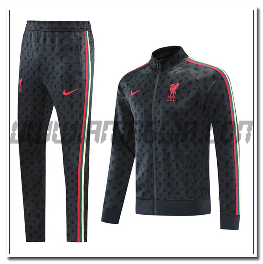 Tuta Giacca Allenamento FC Liverpool Grigio 2021 2022