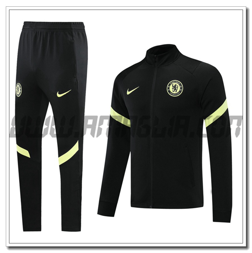 Tuta Giacca Allenamento FC Chelsea Nero 2021 2022