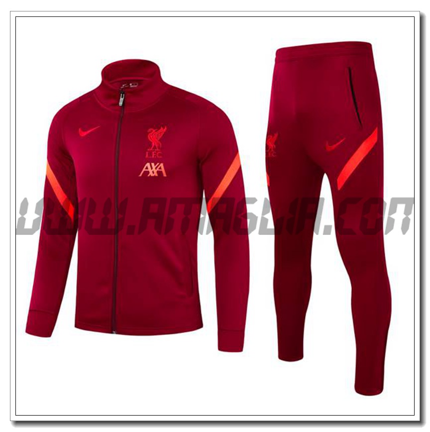 Tuta Giacca Allenamento FC Liverpool Rosso 2021 2022