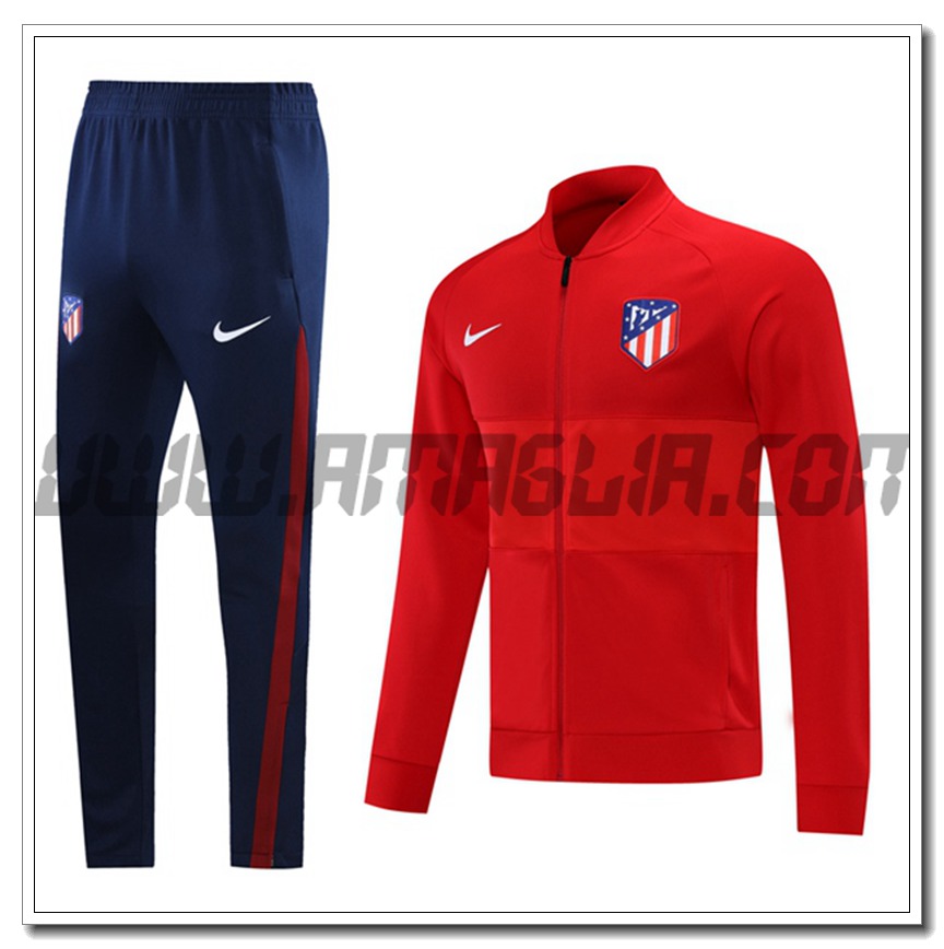Tuta Giacca Allenamento Atletico Madrid Rosso 2021 2022