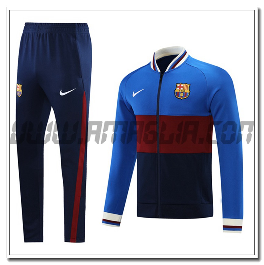 Tuta Giacca Allenamento FC Barcellona Blu/Brun 2021 2022