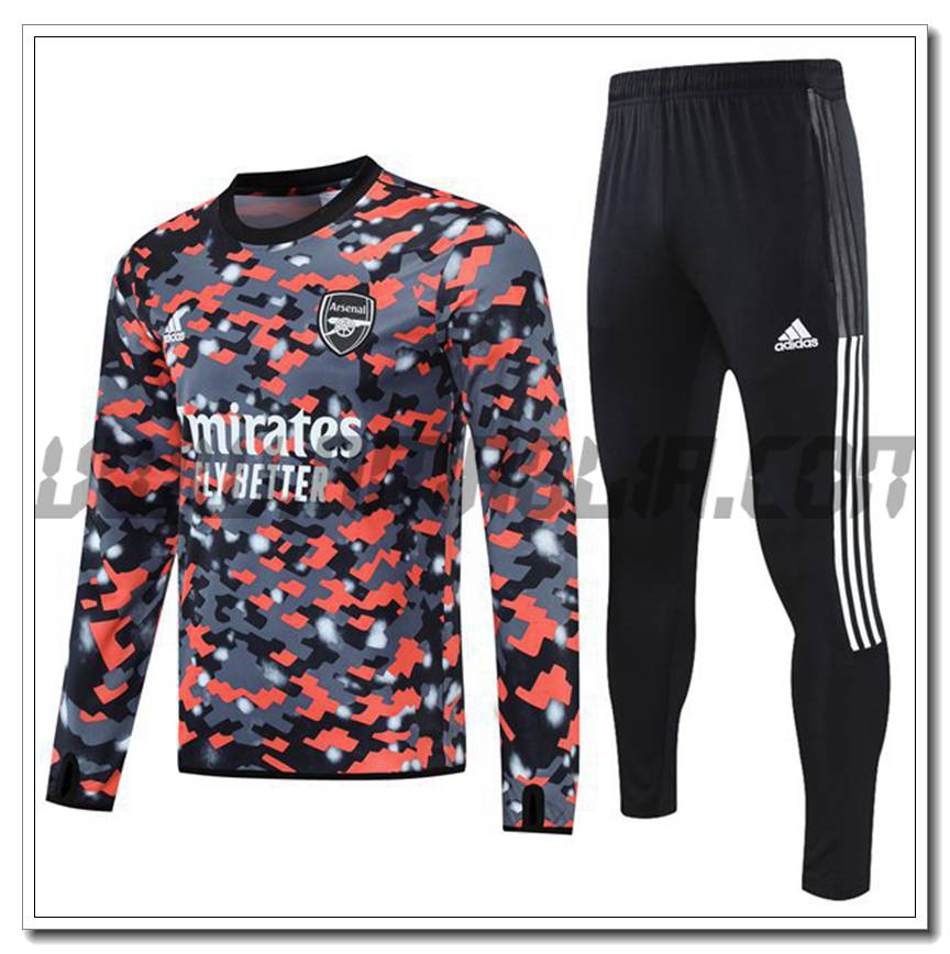 Tuta Allenamento Arsenal Grigio/Rosso 2021 2022