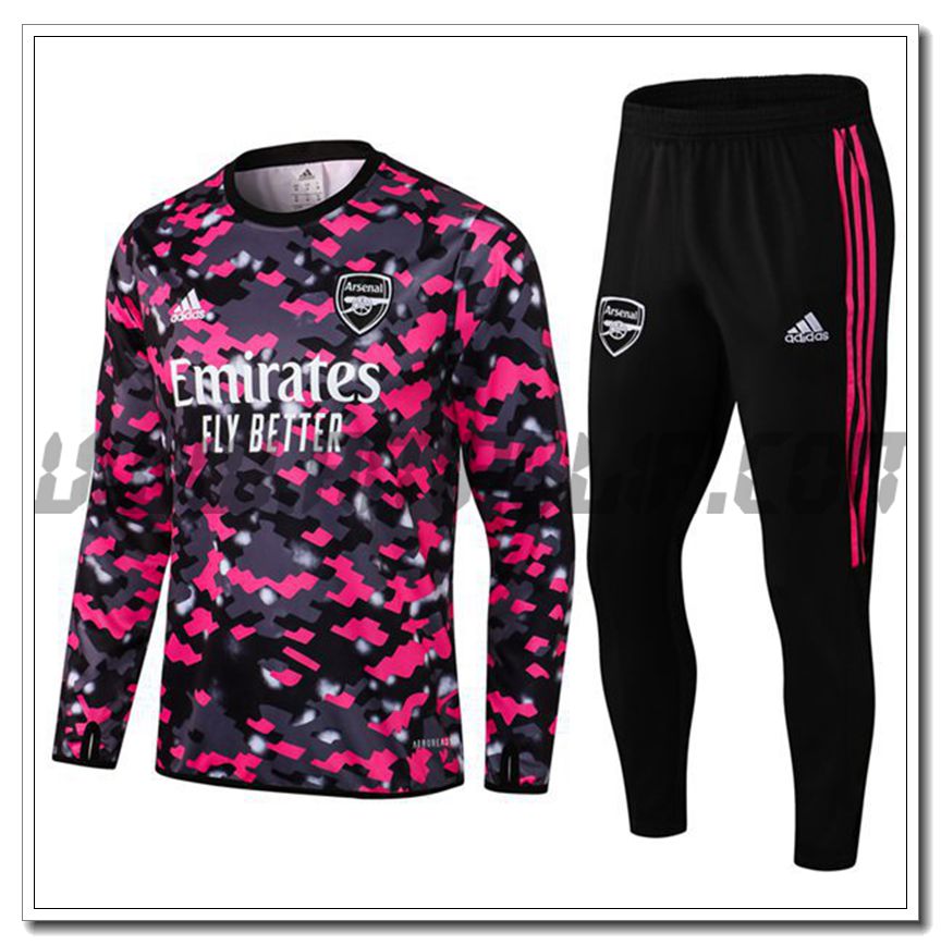 Tuta Allenamento Arsenal Grigio/Rosa 2021 2022