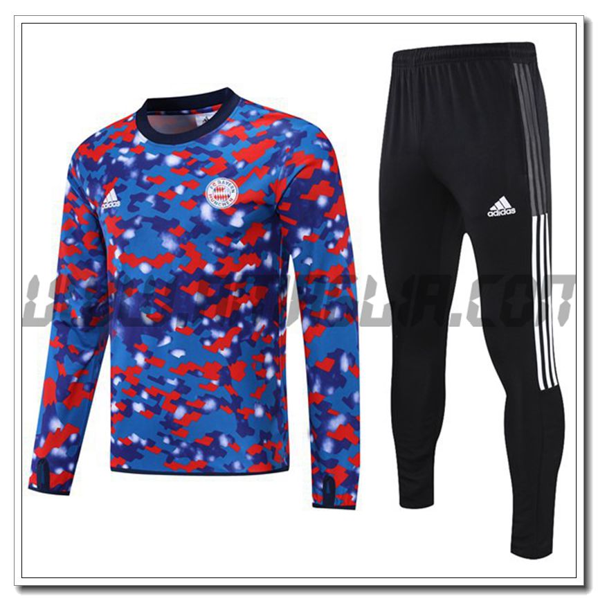 Tuta Allenamento Bayern Monaco Blu/Rosso 2021 2022