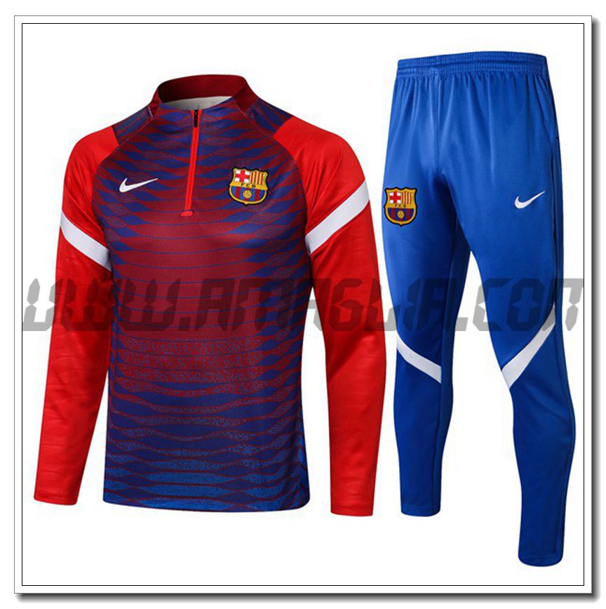 Tuta Allenamento FC Barcellona Rosso 2021 2022 -1