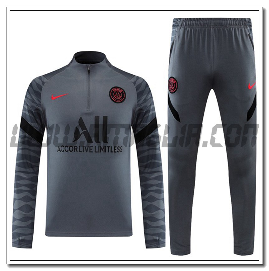 Tuta Allenamento PSG Grigio 2021 2022