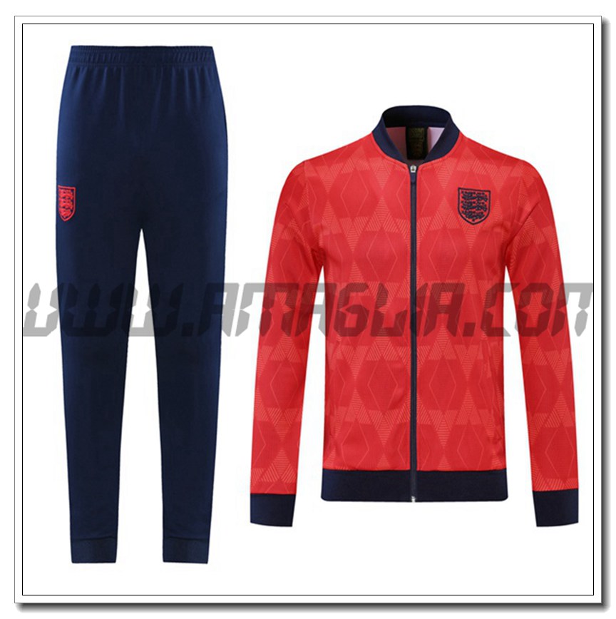 Tuta Giacca Allenamento Inghilterra Rosso 2021 2022