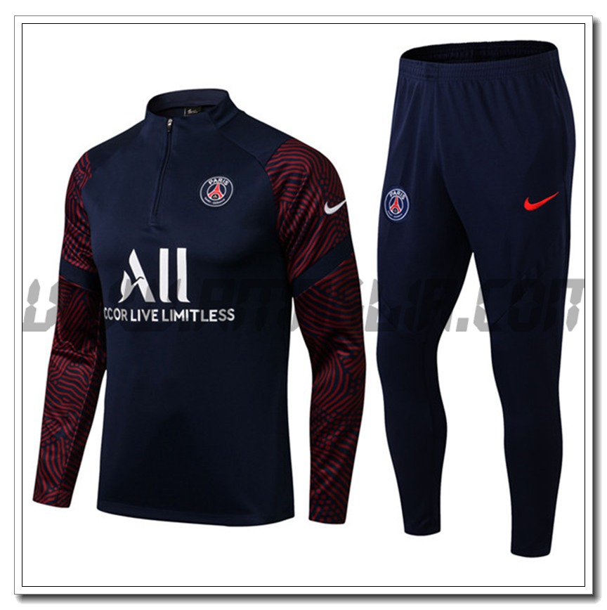 Tuta Allenamento PSG Blu Marino 2021 2022