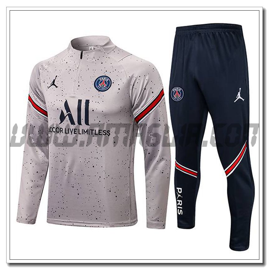 Tuta Allenamento Jordan PSG Grigio 2021 2022 -1