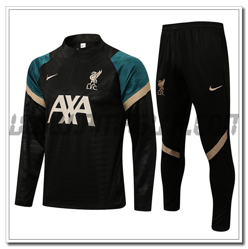 Tuta Allenamento FC Liverpool Nero 2021 2022