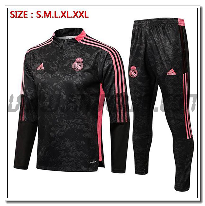 Tuta Allenamento Real Madrid Nero/Rosso 2021 2022