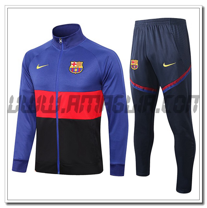 Tuta Giacca Allenamento FC Barcellona Blu/Rosso/Nero 2021 2022