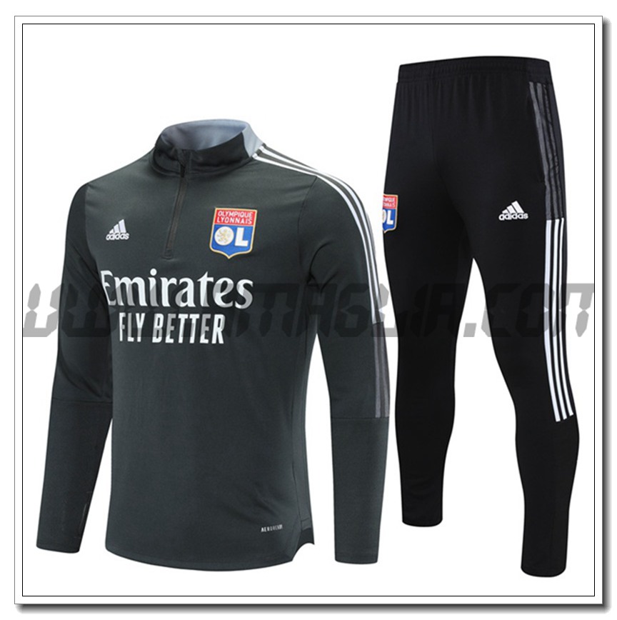 Tuta Allenamento Lyon OL Grigio 2021 2022