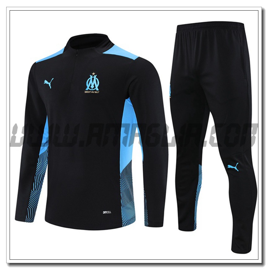 Tuta Allenamento Marsiglia OM Nero 2021 2022