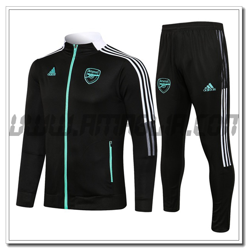Tuta Giacca Allenamento FC Arsenal Nero 2021 2022