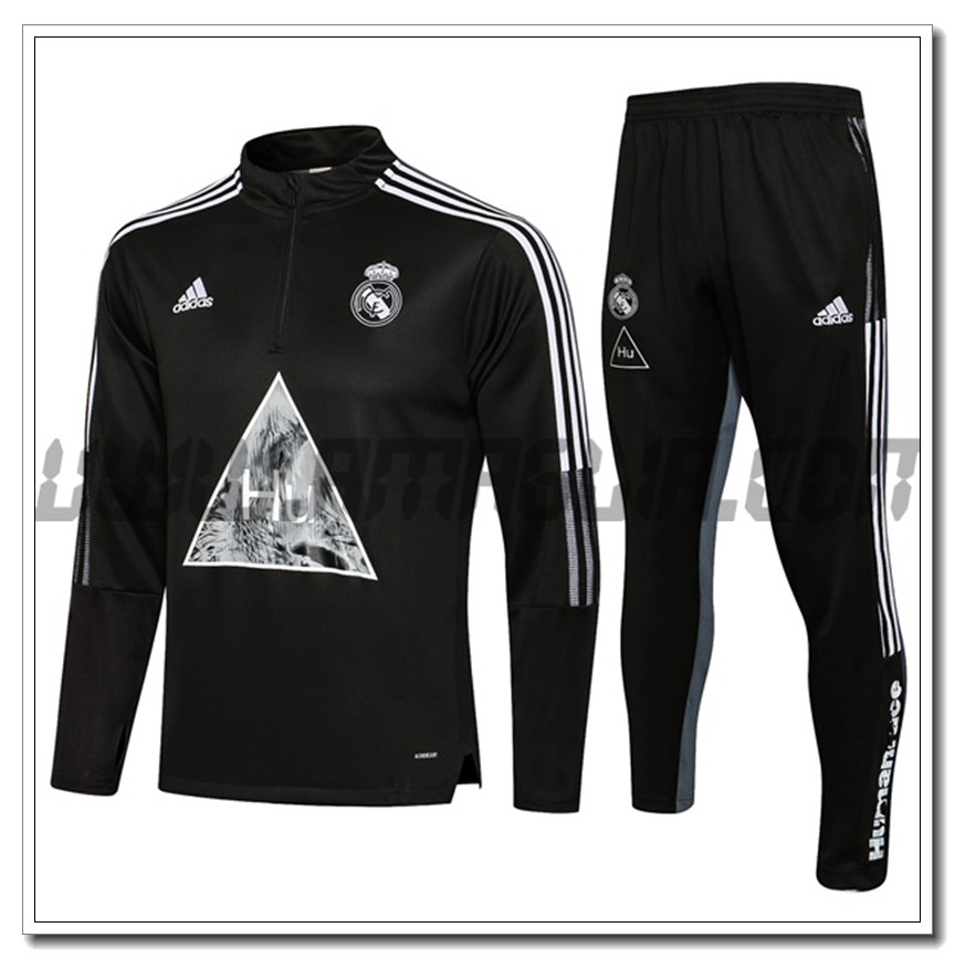 Tuta Allenamento Real Madrid Nero/Bianco 2021 2022