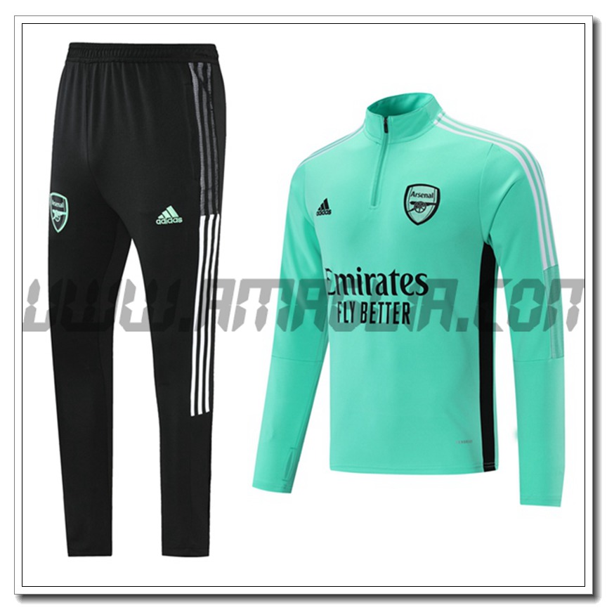 Tuta Allenamento FC Arsenal Verde/Nero 2021 2022