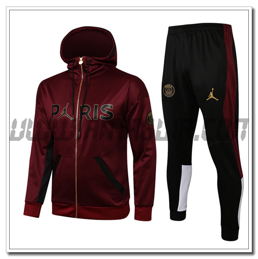 Tuta Giacca con Cappuccio Jordan PSG Violet 2021 2022