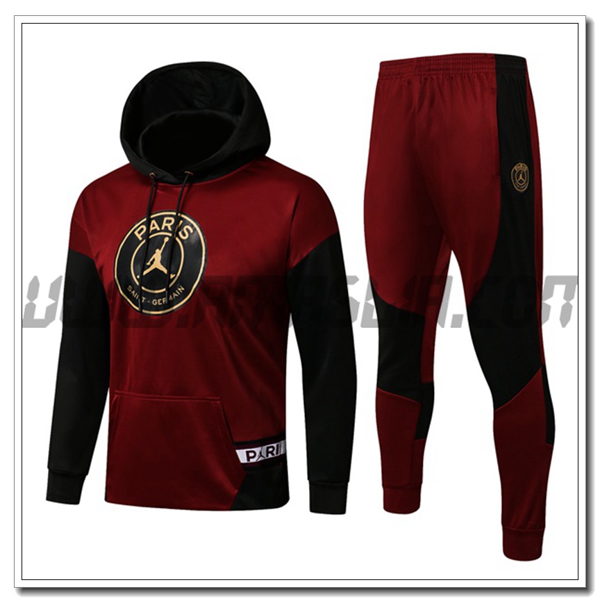Tuta Giacca con Cappuccio Jordan PSG Brun 2021 2022