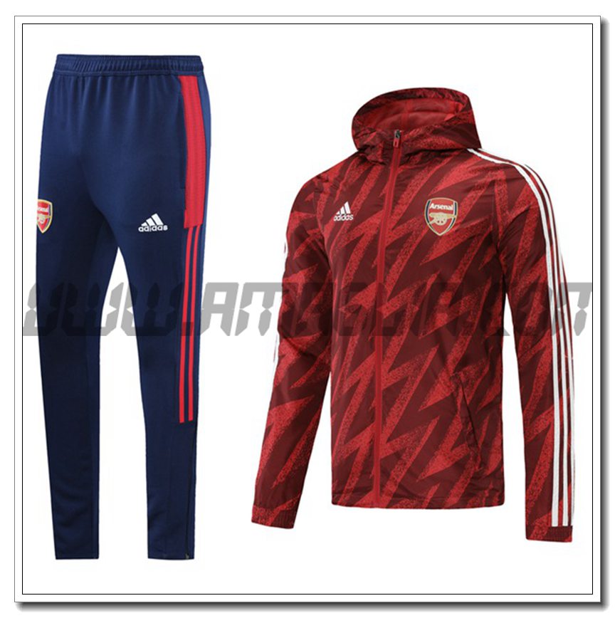 Tuta Giacca con Cappuccio FC Arsenal Rosso 2021 2022