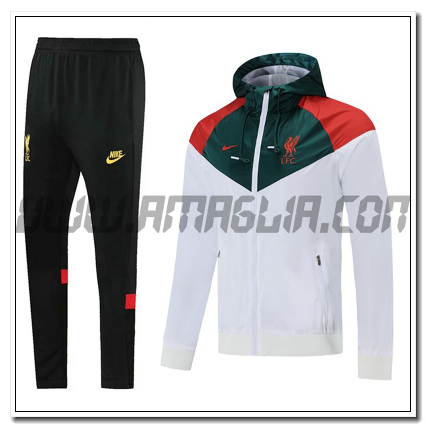 Tuta Giacca con Cappuccio FC Liverpool Rosso/Bianco 2021 2022