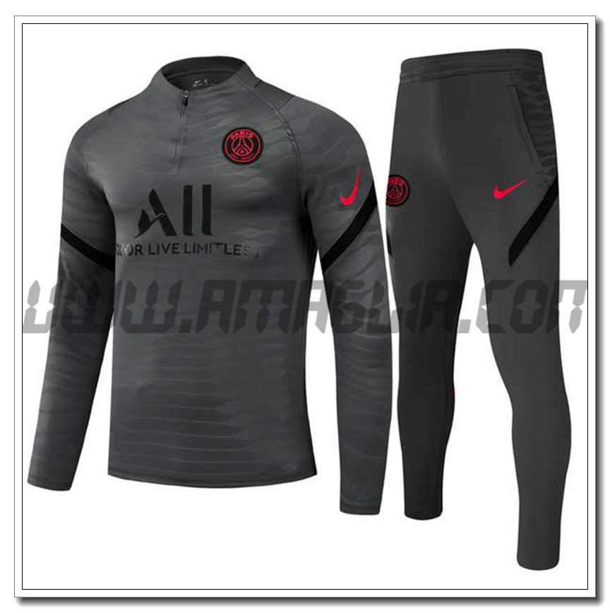 Tuta Allenamento Jordan PSG Grigio 2021 2022