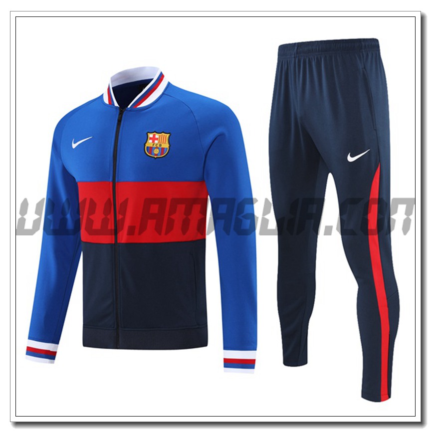 Tuta Giacca Allenamento FC Barcellona Blu/Rosso 2021 2022