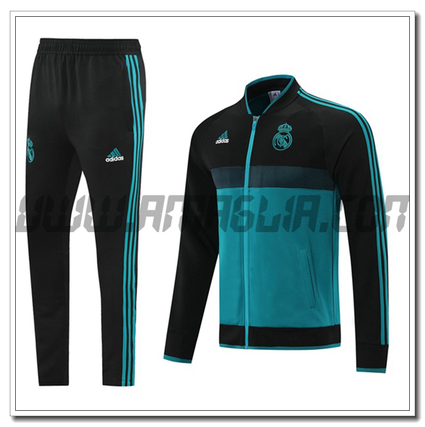 Tuta Giacca Allenamento Real Madrid Verde Buio 2021 2022