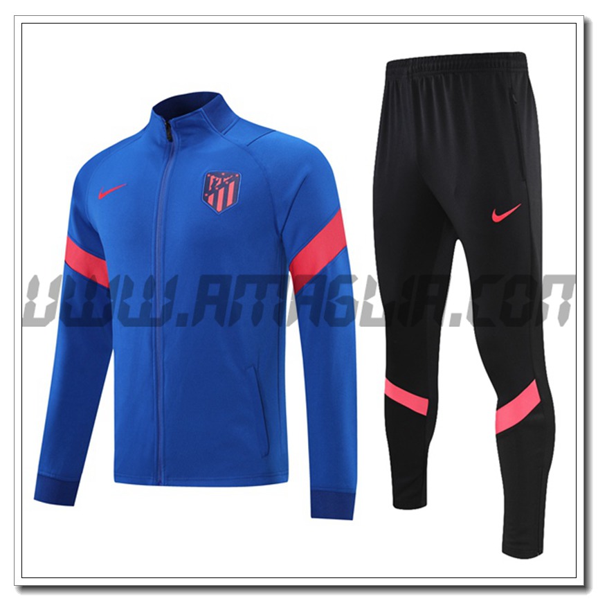 Tuta Giacca Allenamento Atletico Madrid Blu 2021 2022