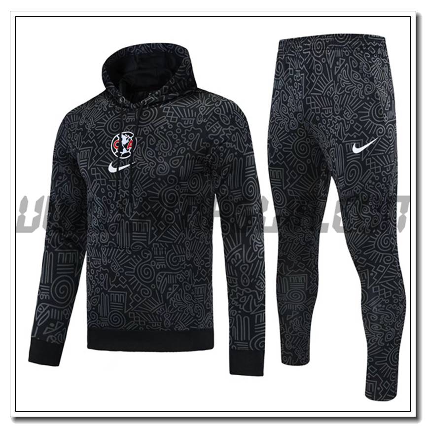 Tuta Giacca con Cappuccio Club America Nero 2021 2022