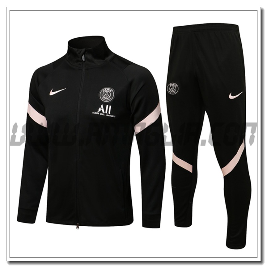 Tuta Giacca Allenamento Jordan PSG Nero/Rosa 2021 2022