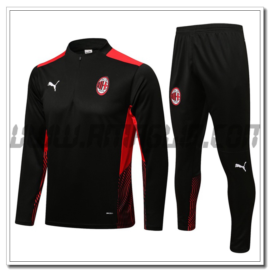 Tuta Allenamento AC Milan Nero/Rosso 2021 2022