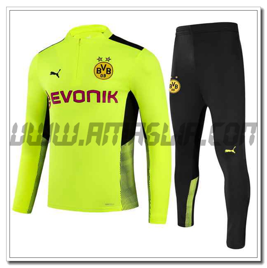 Tuta Allenamento Dortmund BVB Verde/Nero 2021 2022