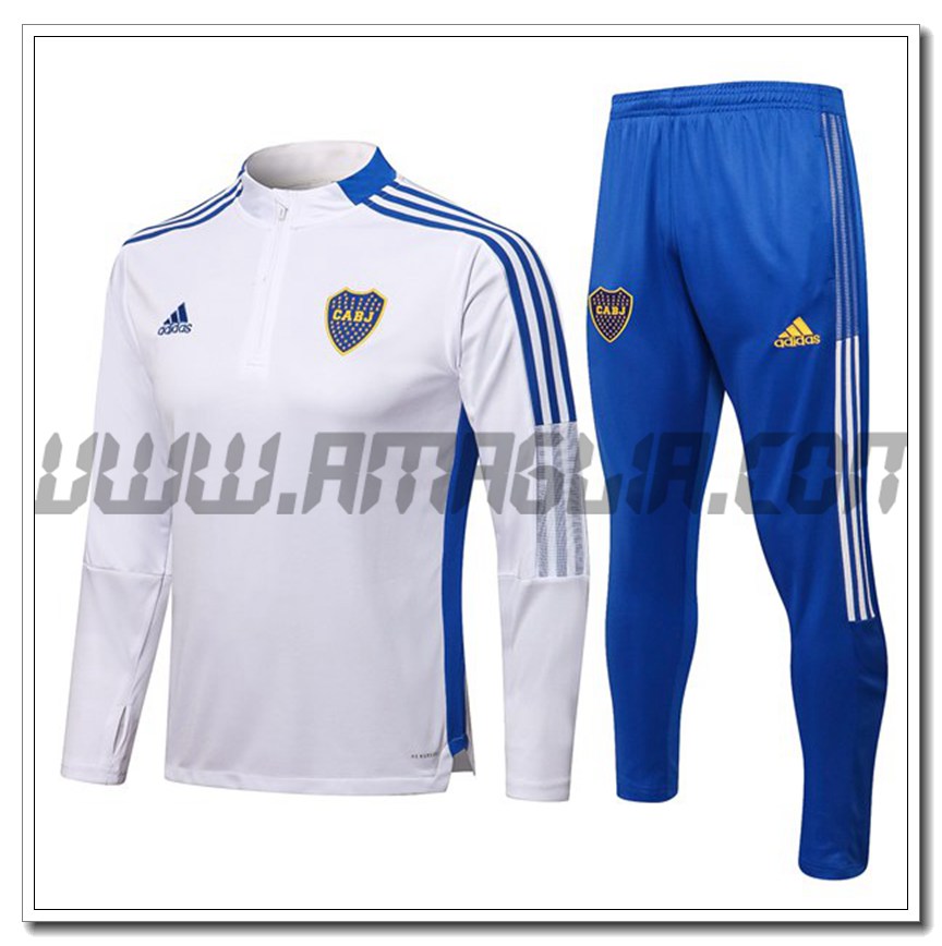 Tuta Allenamento Boca JuNeros Bianco/Blu 2021 2022