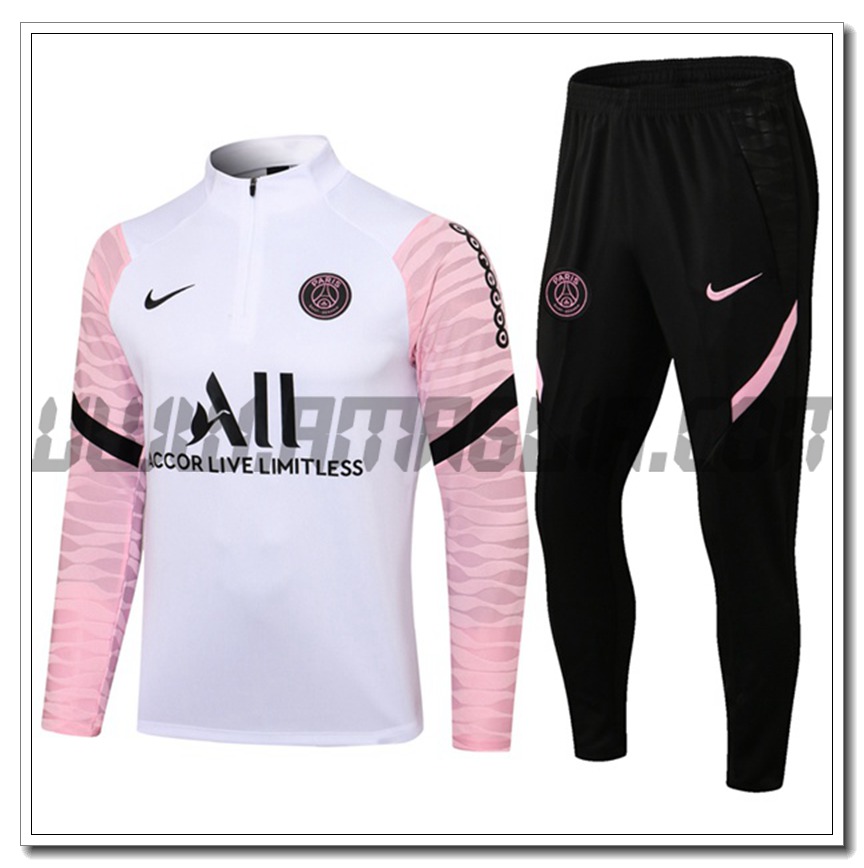 Tuta Allenamento Jordan PSG Rosa/Bianco 2021 2022