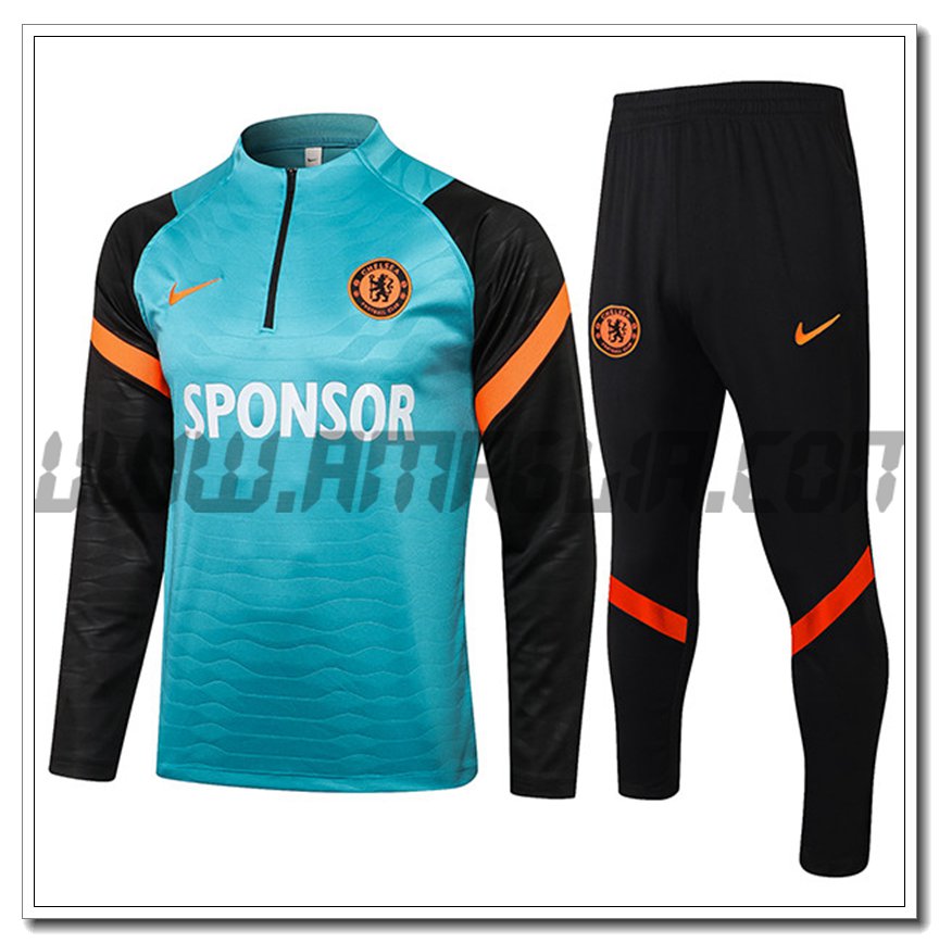 Tuta Allenamento FC Chelsea Nero/Blu 2021 2022