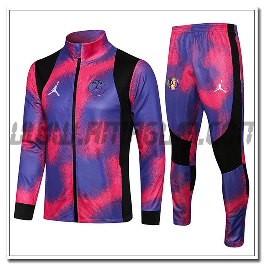 Tuta Allenamento Jordan PSG Nero/Viola/Rosso 2021 2022