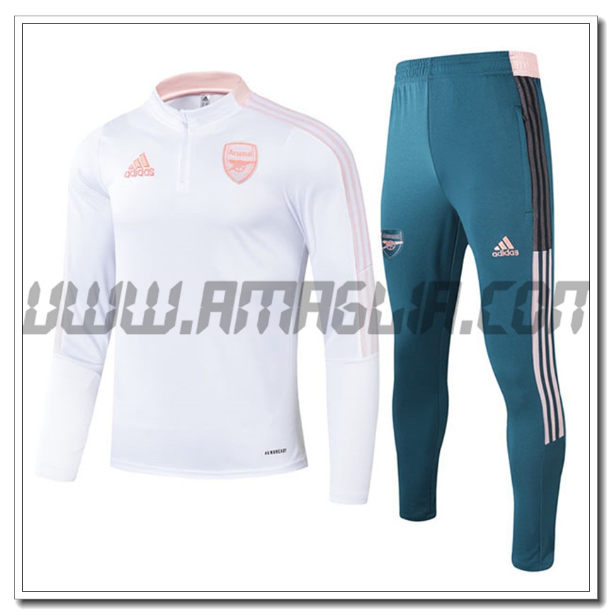 Tuta Allenamento Arsenal Bianco 2021 2022