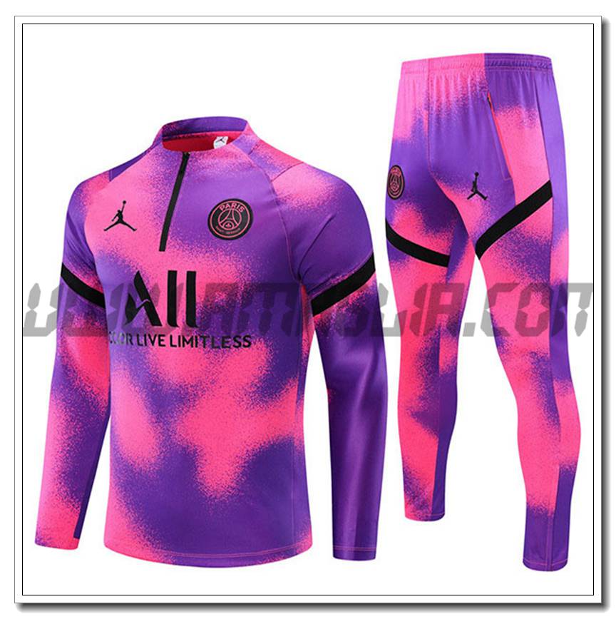 Tuta Allenamento Jordan PSG Rosso/Pouple 2021 2022