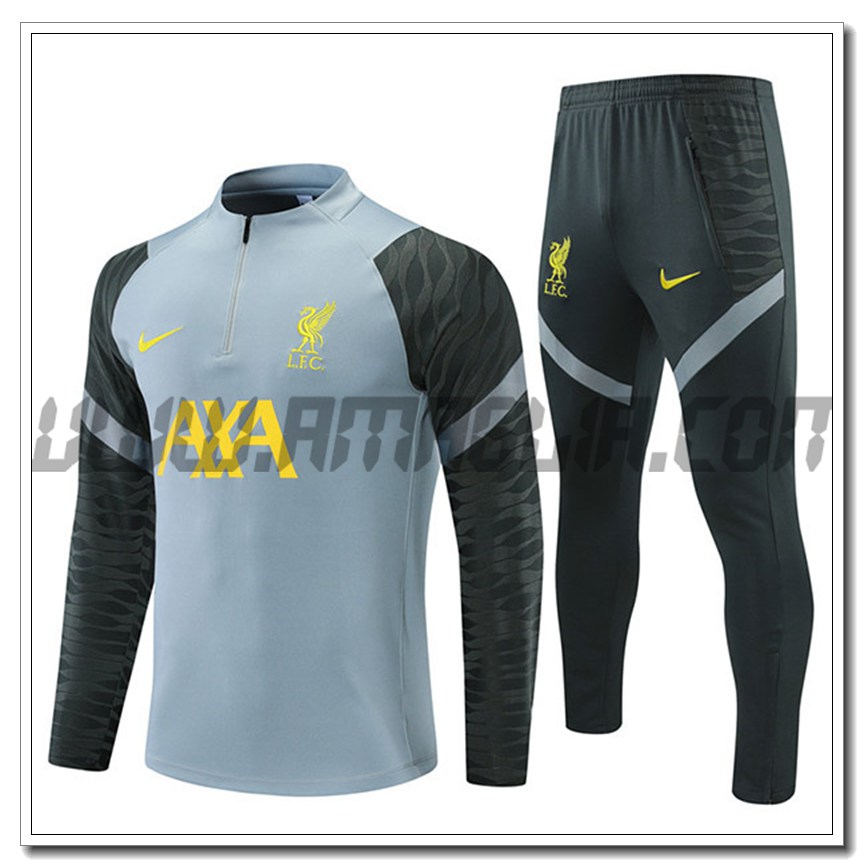 Tuta Allenamento FC Liverpool Blu Grigio Chair 2021 2022