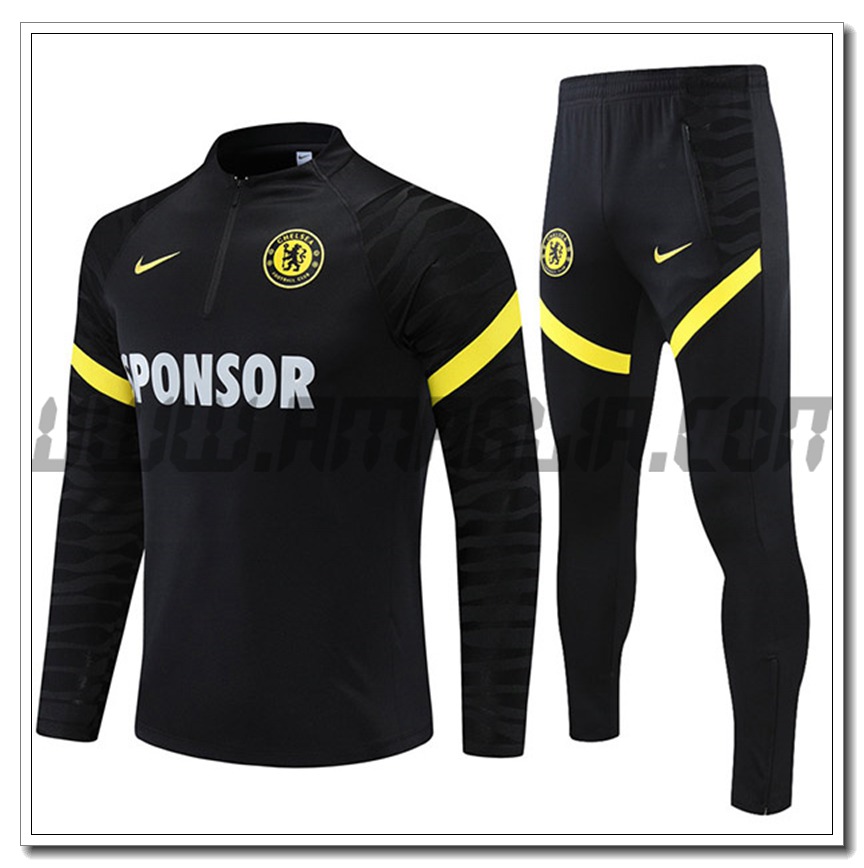 Tuta Allenamento FC Chelsea Nero/Giallo 2021 2022