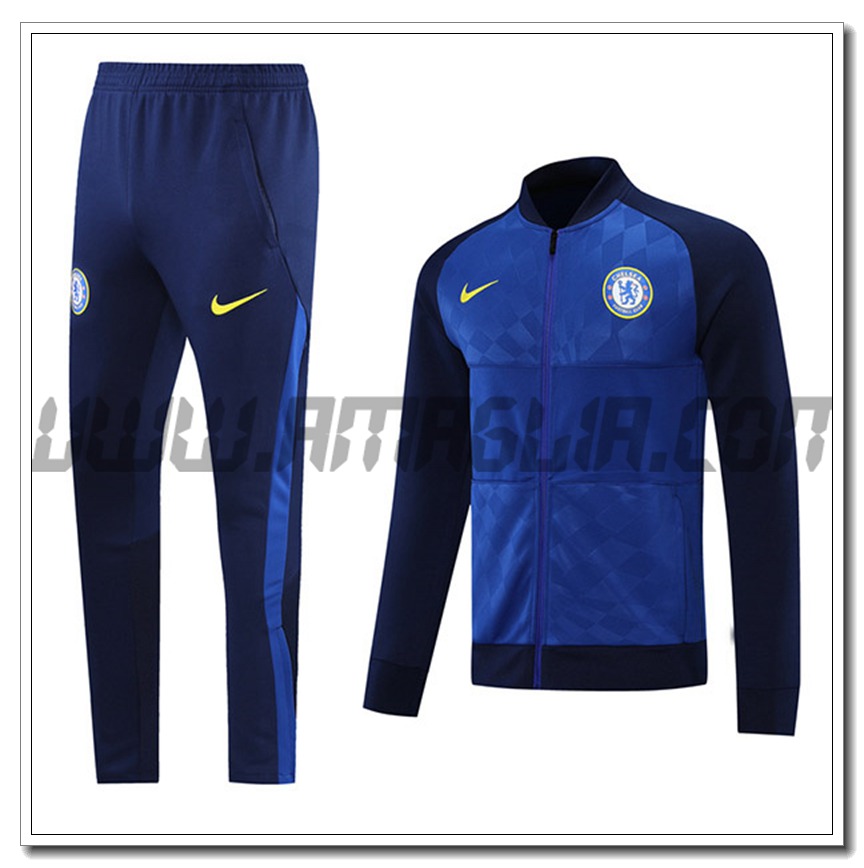 Tuta Allenamento FC Chelsea Versione Giocatore Blu Marino 2021 2022