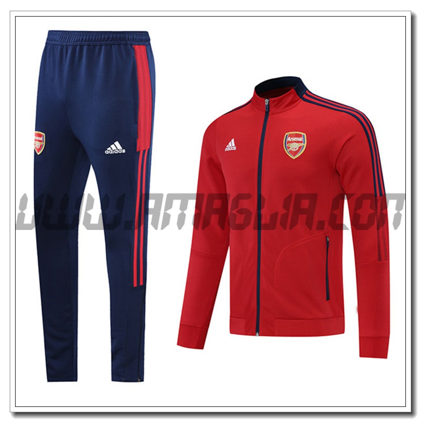 Tuta Allenamento Arsenal Rosso/Nero 2021 2022