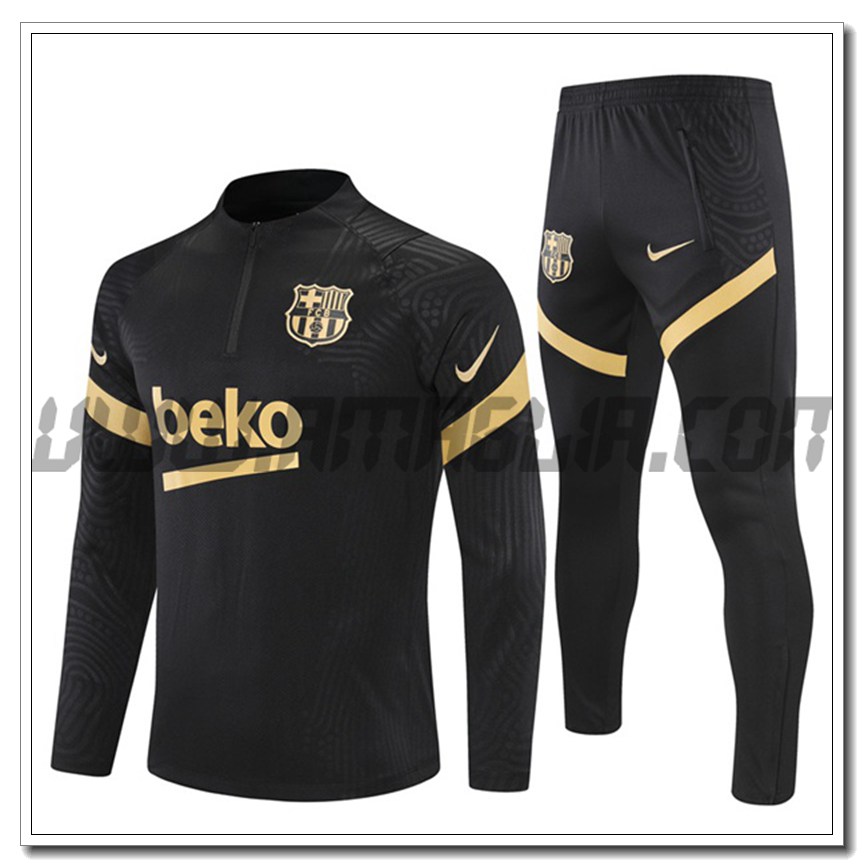 Tuta Allenamento FC Barcellona Nero/Giallo 2021 2022