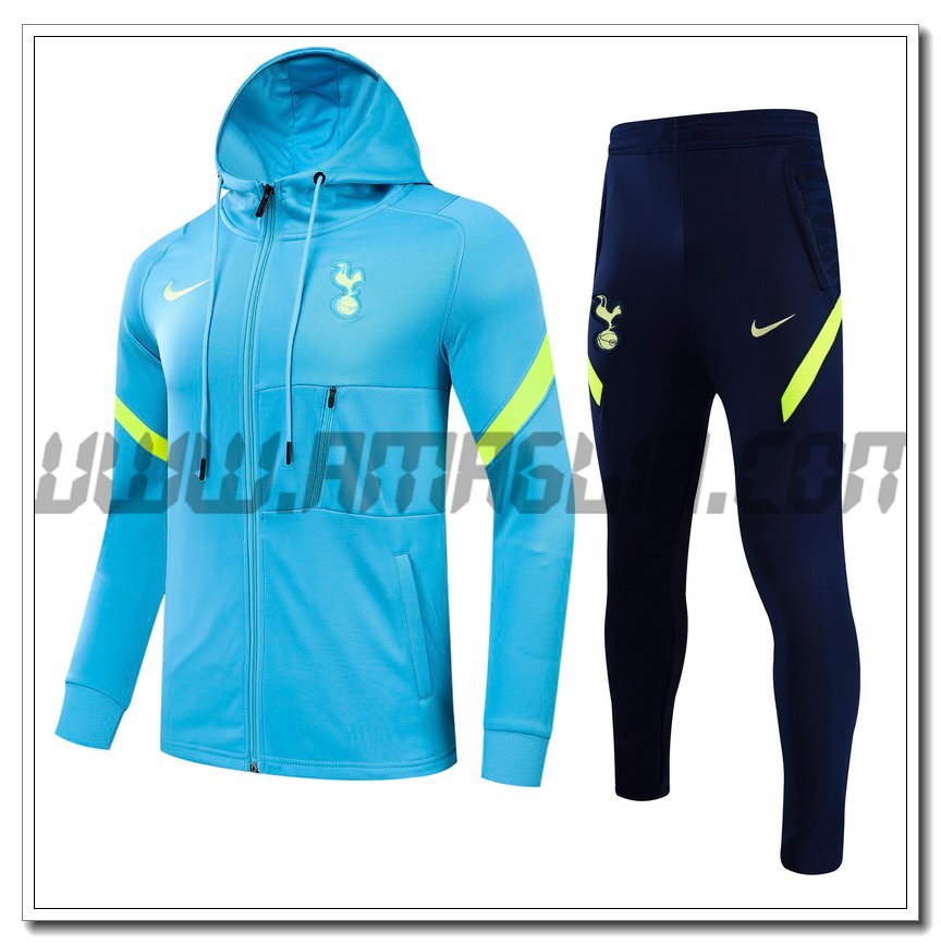 Tuta Giacca con Cappuccio FC Liverpool Blu/Verde 2021 2022