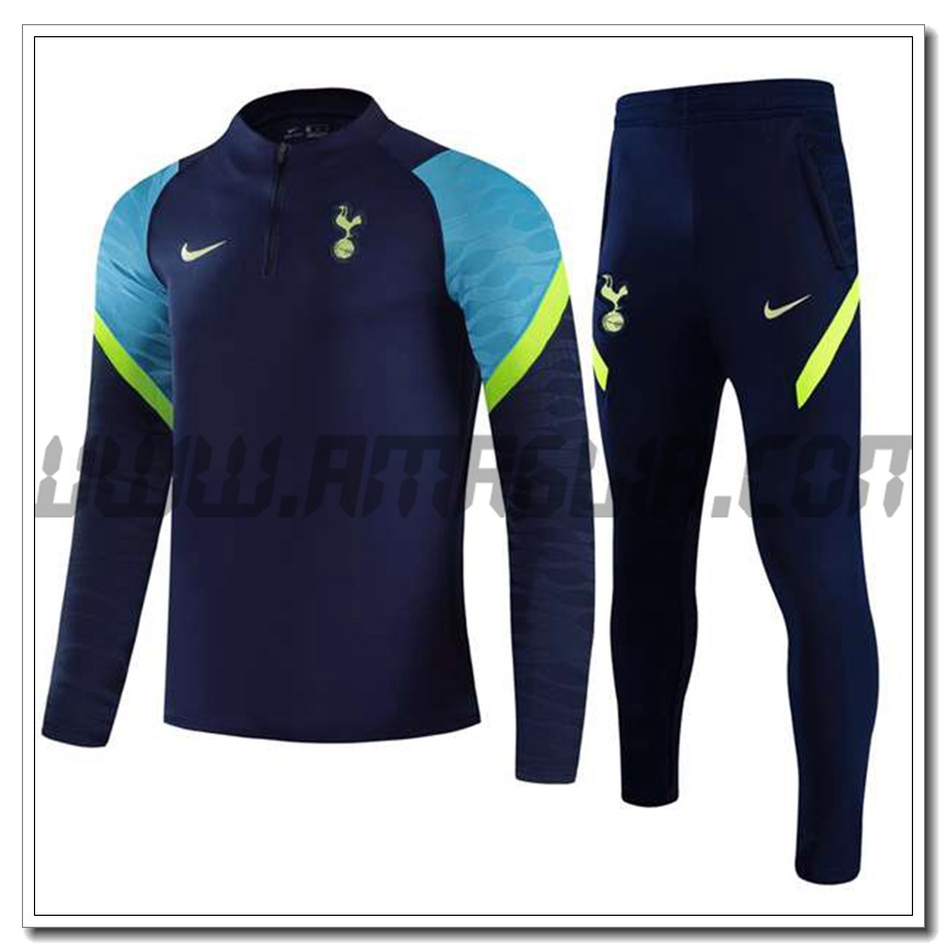Tuta Allenamento Tottenham Hotspur Bambino Blu Marino/Verde 2021 2022